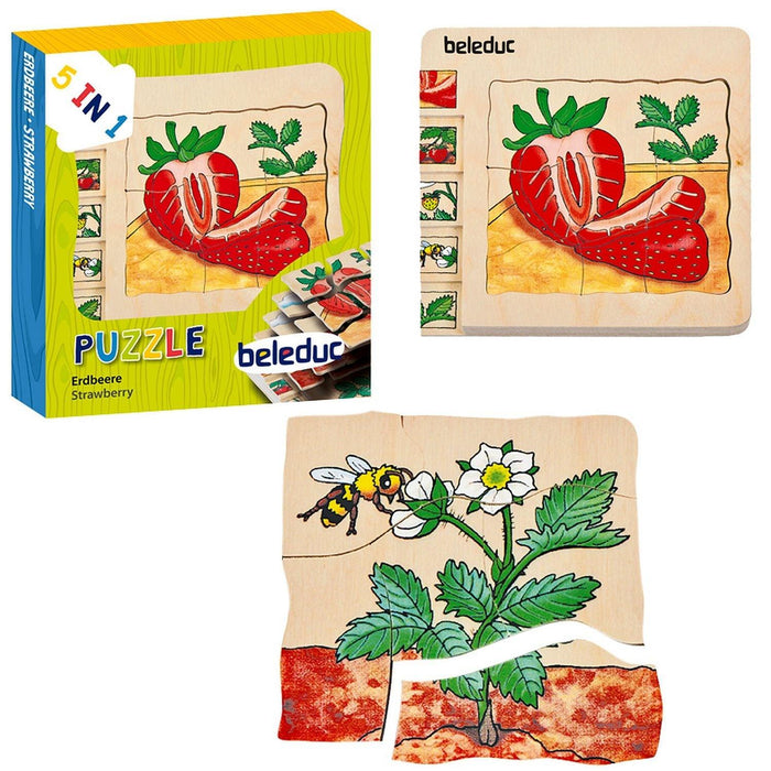 Beleduc - Layer Puzzle - Strawberry - Limolin 