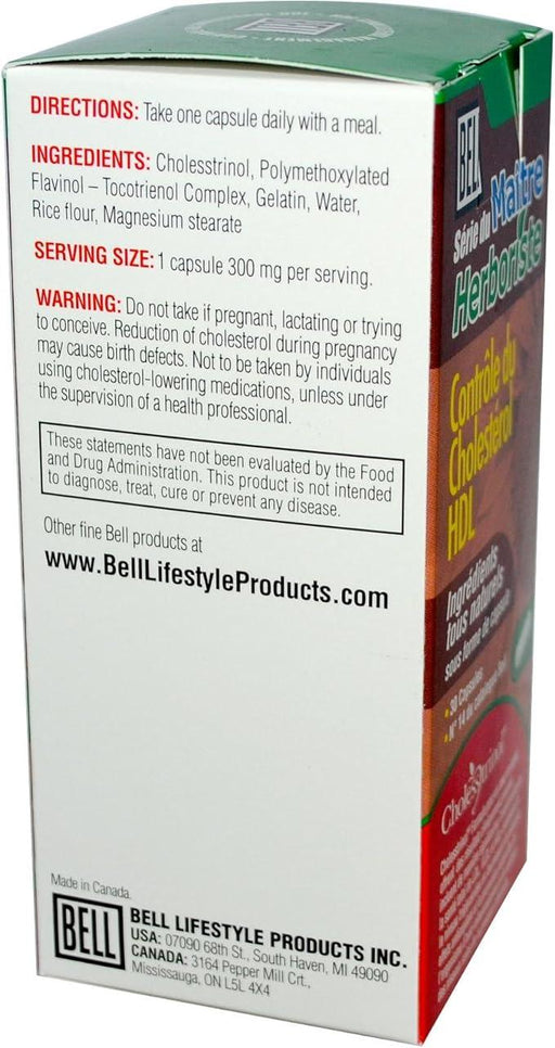 Bell - Cholesterol Control - 30 caps - HDL Cholesterol Management by Bell Lifestyle Products, INC