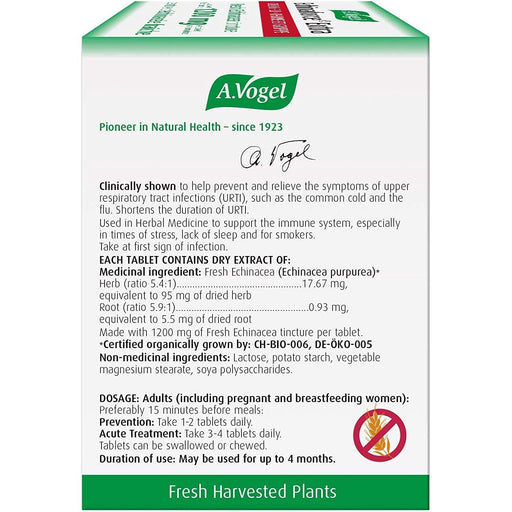 BioForce - A.Vogel Remedies - Echinaforce Extra - Cold & Flu - 30 Tabs - Limolin 