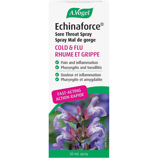 BioForce - A.Vogel Remedies - Echinaforce Sore Throat Spray - Cold & Flu - 30ml - Limolin 