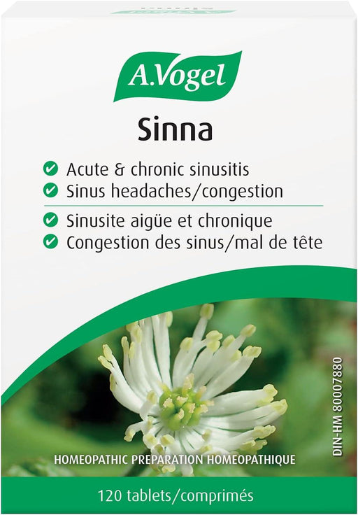 BioForce - A.Vogel Remedies, SinNA TABS - SinUS CONGESTION, 120 TABS