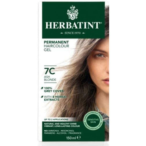 BioForce - Herbatint - Permanent Hair Colour - C7 Ash Blonde - 135ml - Limolin 