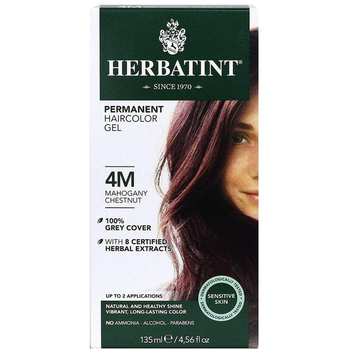 BioForce - Herbatint - Permanent Hair Colour - M4 Mahogany Chestnut - 135ml - Limolin 