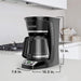 BLACK+DECKER - 12-Cup Programmable Coffeemaker - CM1070B