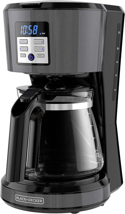 BLACK+DECKER - 12-Cup Programmable Coffeemaker Exclusive VORTEX Technology - CM1331S