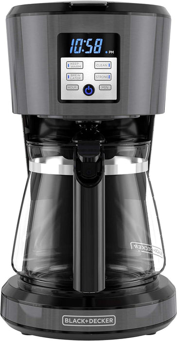 BLACK+DECKER - 12-Cup Programmable Coffeemaker Exclusive VORTEX Technology - CM1331S