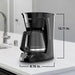 BLACK+DECKER - 12-Cup Programmable Coffeemaker With Vortex Technology