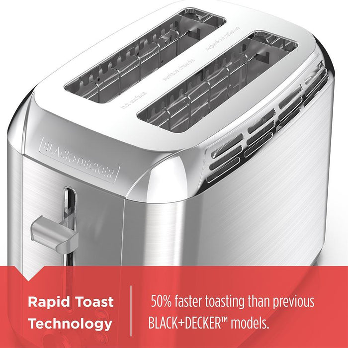 Black and Decker - 2 Slice Toaster - Stainless Steel - Limolin 