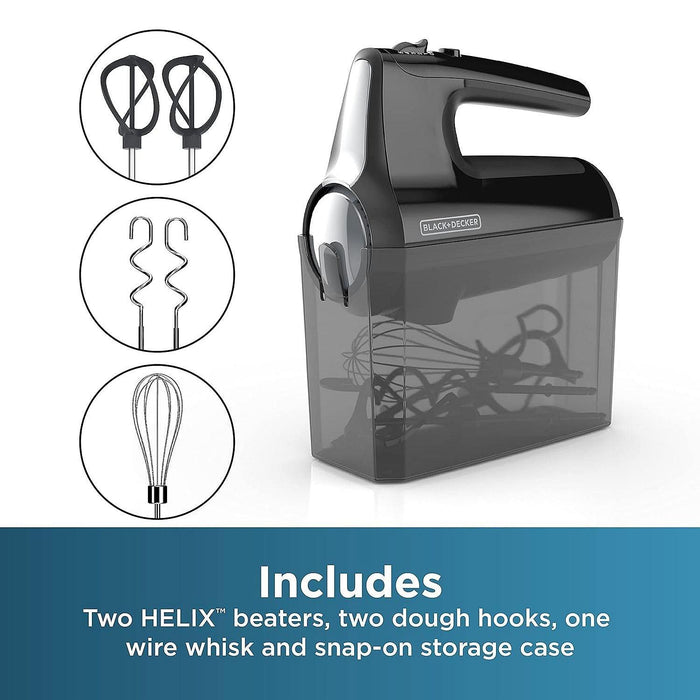 BLACK+DECKER - Performance HELIX? Premium Hand Mixer - Black - MX610B