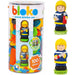 Bloko - Tube 100 Pcs With 2 - 3D Figurines - Firefighters - Limolin 