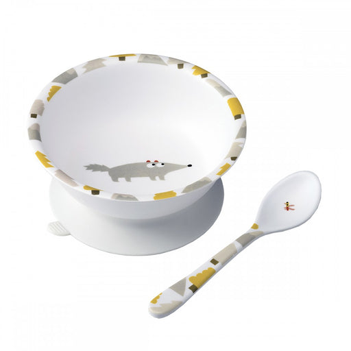 Maison Petit Jour - Bowl With Suction Pad And Spoon - Aventure - Multicolor - Limolin 