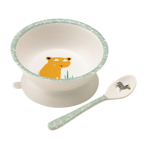 Maison Petit Jour - Bowl With Suction Pad And Spoon - Savane - Green - Limolin 