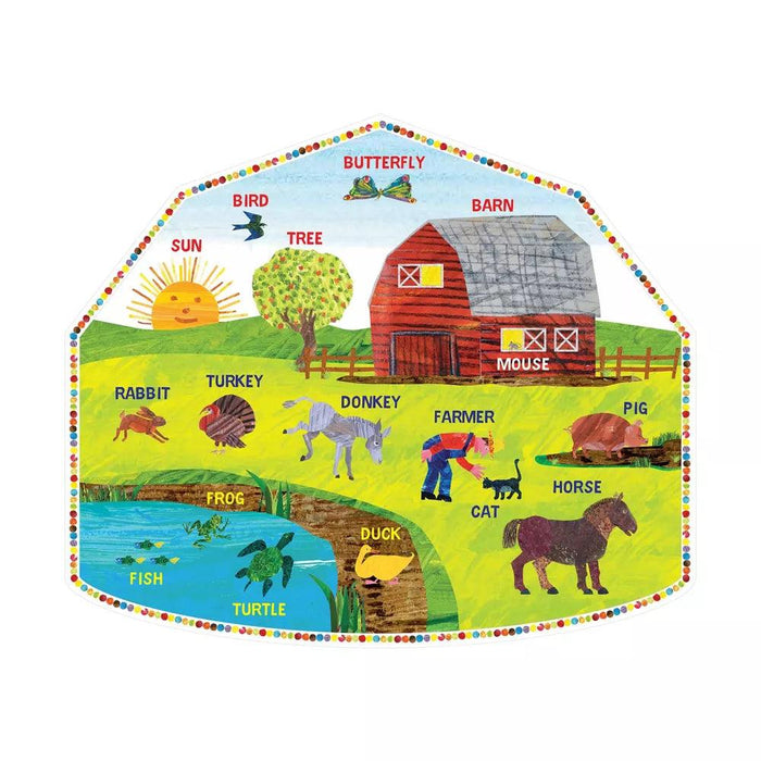 Briarpatch - World of Eric Carle - Around The Farm - 2-Sided Floor Puzzle