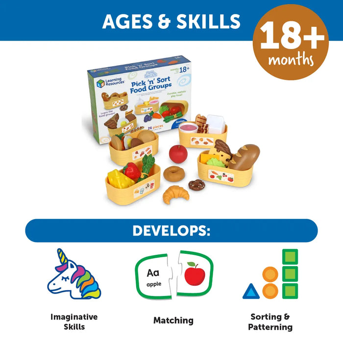 Learning Resources - NEW SPROUTS PICK ''N'' SORT FOOD GROUPS