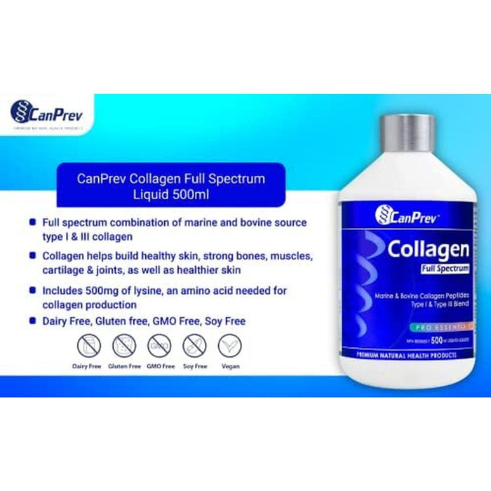 Canprev - Collagen Full Spectrum - Liquid, 500 ml - Limolin 