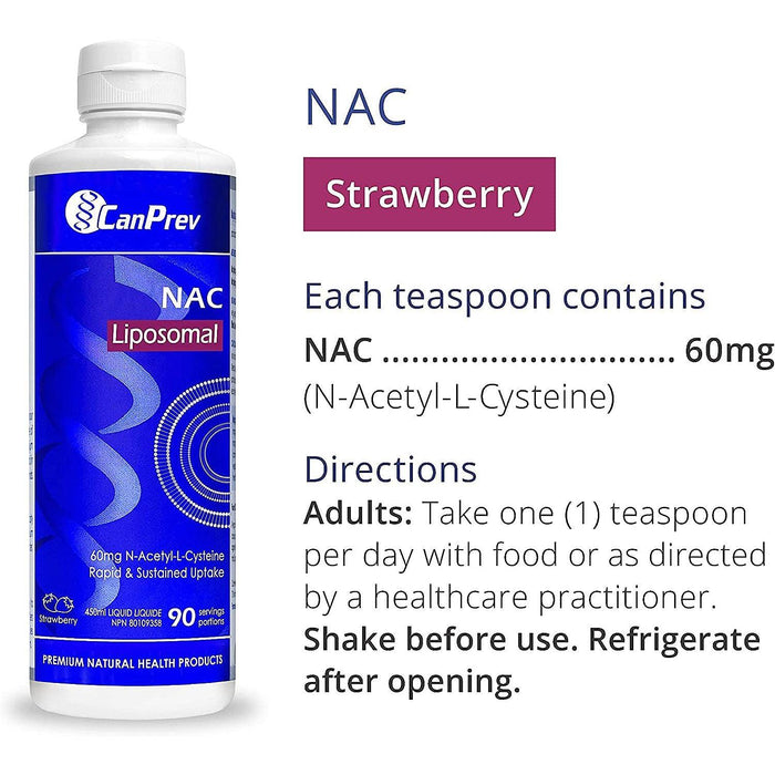 Canprev - Liposomal NAC - Strawberry, 450 ml - Limolin 