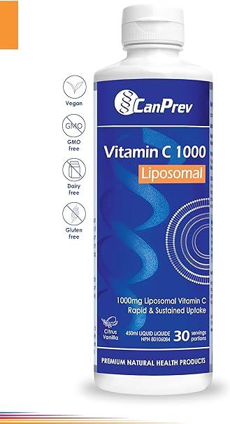Canprev - Liposomal Vitamin C 1000 - Citrus Vanilla, 450 ml