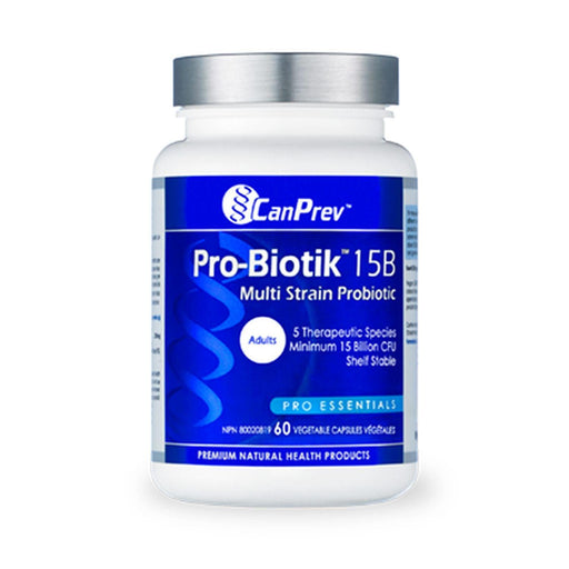 Canprev - Pro-Biotik 15B, 60 Vegetable Capsules - Limolin 