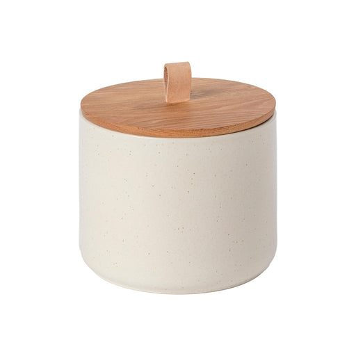 Casafina - Pacifica Vanilla Canister w/oak lid 20cm - Limolin 