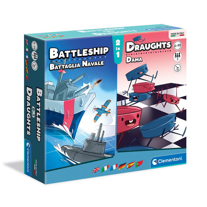 Clementoni - Battleship & Draughts (Multi) - Limolin 
