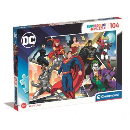 Clementoni - Puzzle 104: Dc Comics - Justice League And Villains