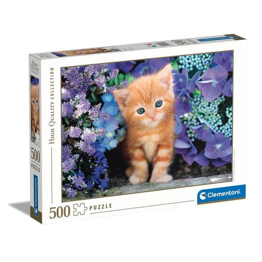 Clementoni - Ginger Cat in Flowers (500-Piece Puzzle)