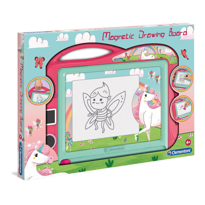 Clementoni - Magnetic Drawing Board - Unicorns (Mult) - Limolin 