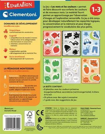 Clementoni - Montessori - Les Mots Et Les Couleurs (FR)