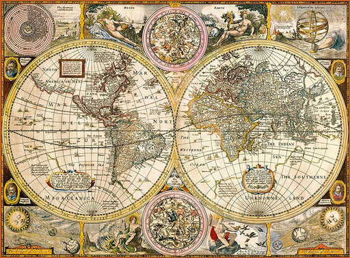 Clementoni - Old Map (3000-Piece Puzzle)