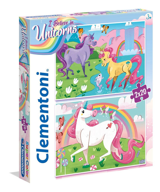 Clementoni - Unicorn (2x20-Piece Puzzle)