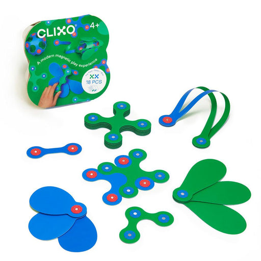 CLIXO - Itsy Pack - Green/Blue (18Pcs)