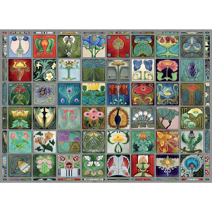 Cobble Hill - Art Nouveau Tiles (1000-Piece Puzzle) - Limolin 