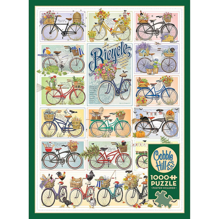 Cobble Hill - Bicycles (1000-Piece Puzzle) - Limolin 