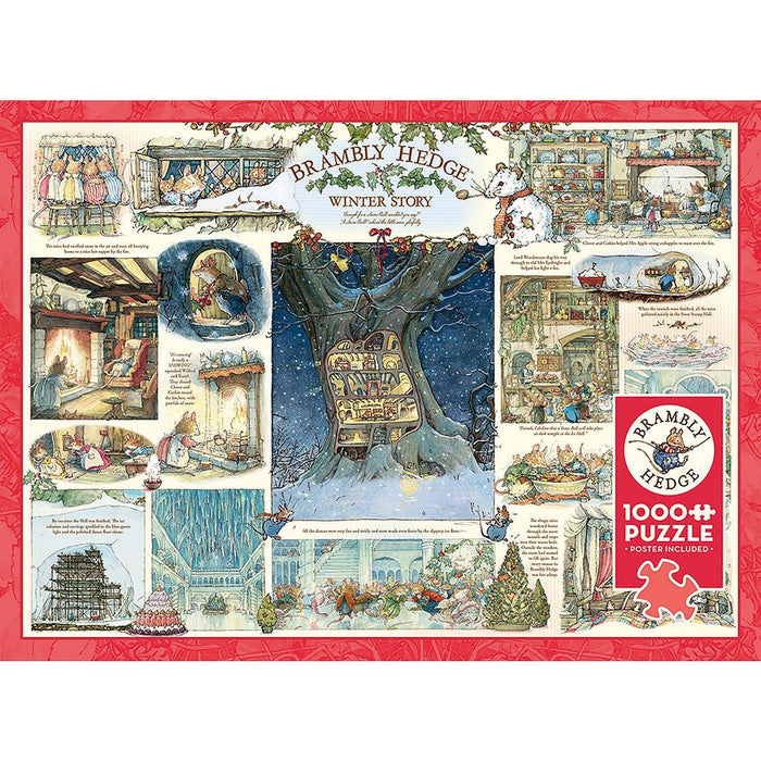 Cobble Hill - Brambly Hedge Winter Story (1000-Piece Puzzle) - Limolin 