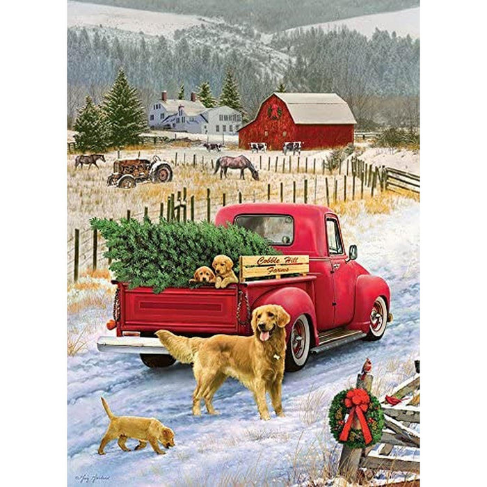 Cobble Hill - Christmas On The Farm (1000-Piece Puzzle) - Limolin 