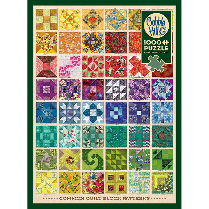 Cobble Hill - Common Quilt Blocks (1000-Piece Puzzle) - Limolin 