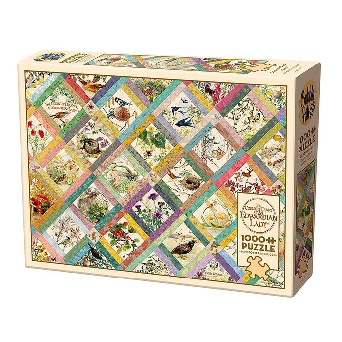 Cobble Hill - Country Diary Quilt (1000-Piece Puzzle) - Limolin 