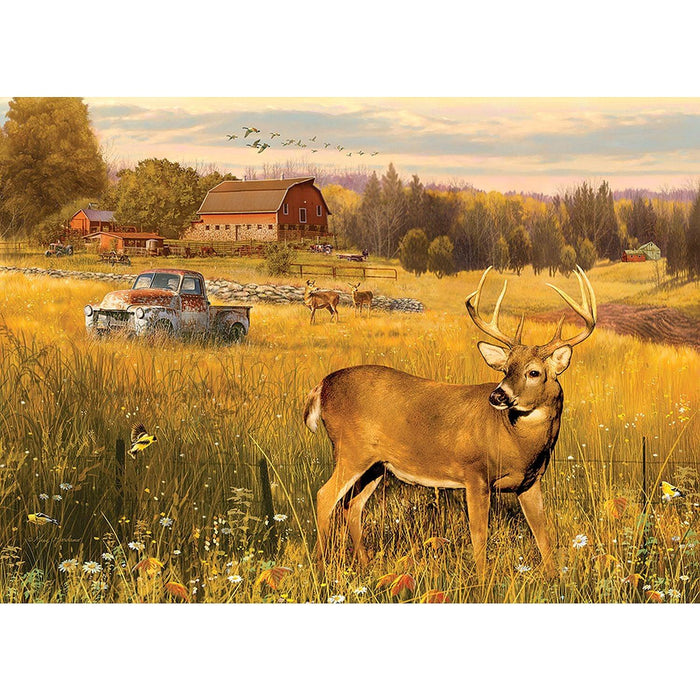 Cobble Hill - Deer Field (500-Piece Puzzle) - Limolin 
