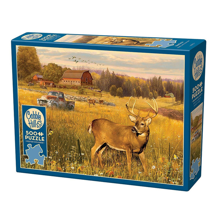 Cobble Hill - Deer Field (500-Piece Puzzle) - Limolin 