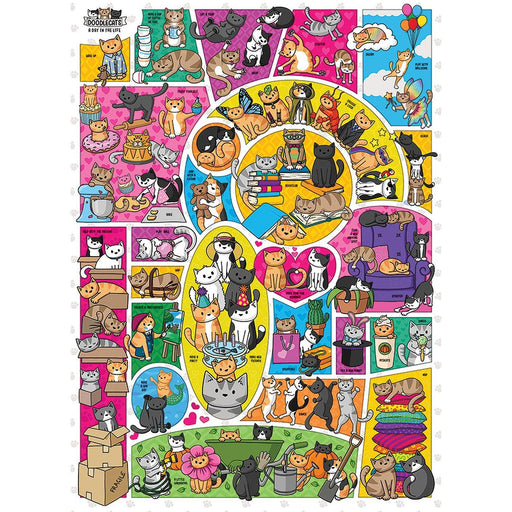 Cobble Hill - Doodlecats (1000-Piece Puzzle) - Limolin 