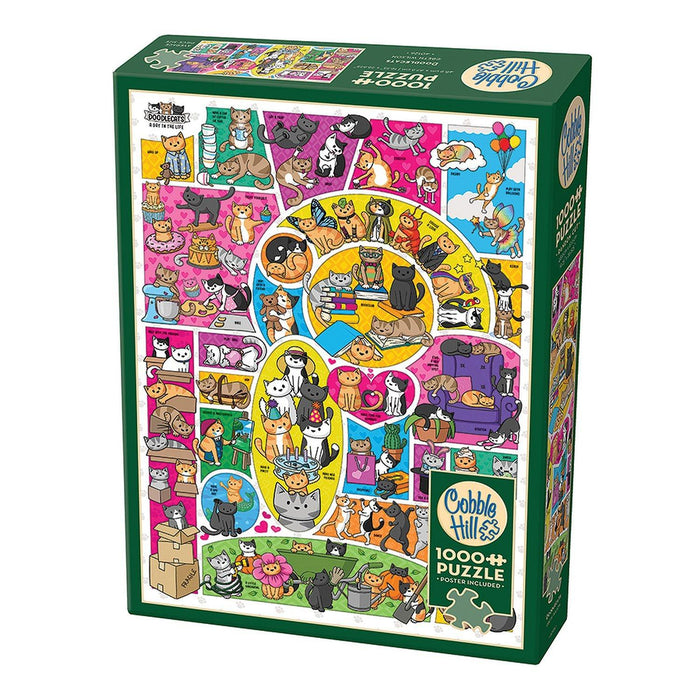 Cobble Hill - Doodlecats (1000-Piece Puzzle) - Limolin 