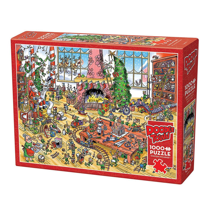 Cobble Hill - Doodletown - Elves At Work (1000-Piece Puzzle) - Limolin 