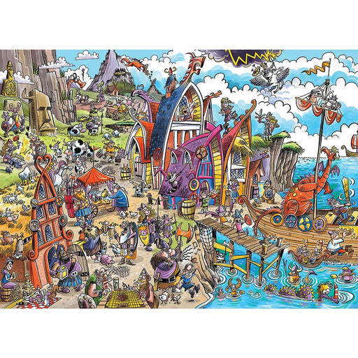 Cobble Hill - Doodletown - Viking Village (1000-Piece Puzzle) - Limolin 