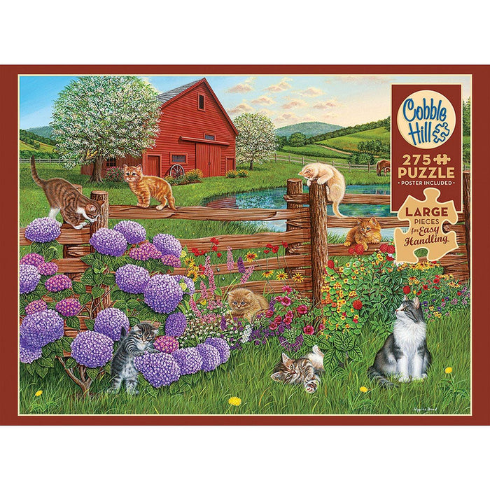 Cobble Hill - Farm Cats (1000-Piece Puzzle) - Limolin 