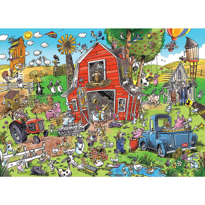 Cobble Hill - Farmyard Folly (350-Piece Puzzle) - Limolin 