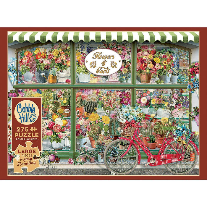 Cobble Hill - Flowers And Cacti Shop (275-Piece Puzzle) - Limolin 