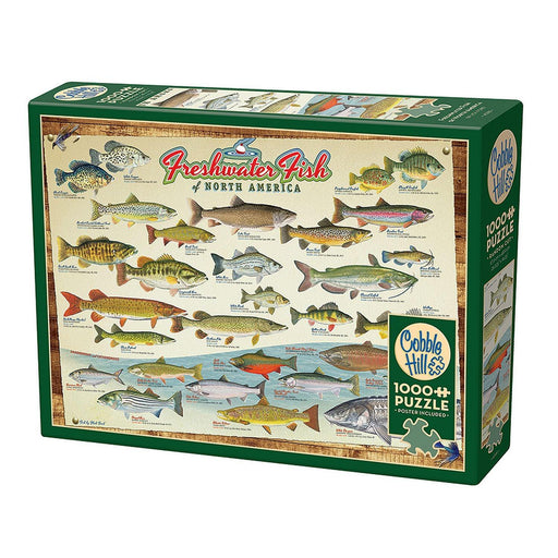 Cobble Hill - Freshwater Fish of North America (1000-Piece Puzzle) - Limolin 