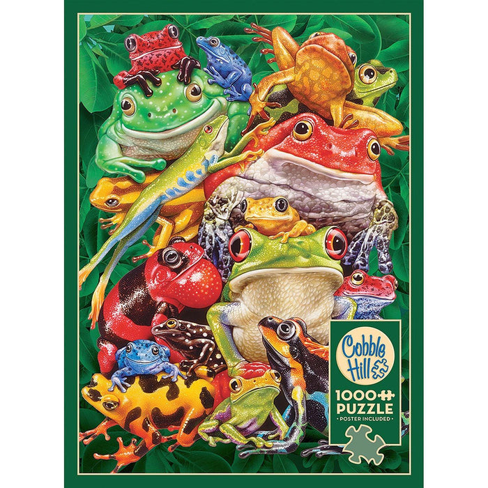 Cobble Hill - Frog Business (1000-Piece Puzzle) - Limolin 
