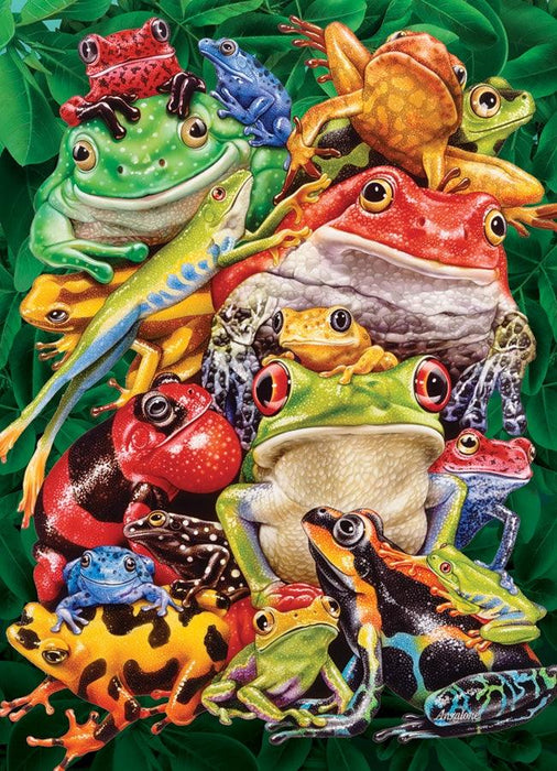 Cobble Hill - Frog Business (1000-Piece Puzzle) - Limolin 