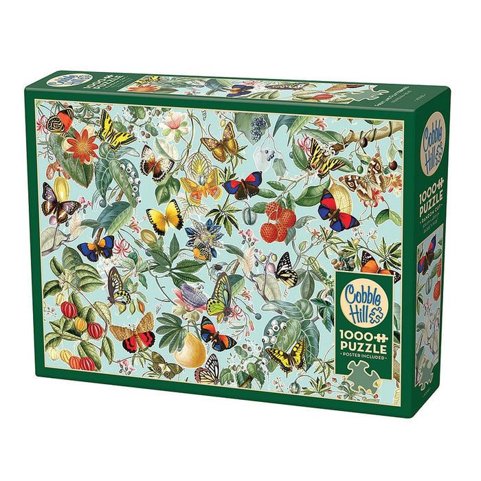 Cobble Hill - Fruit And Flutterbies (1000-Piece Puzzle) - Limolin 